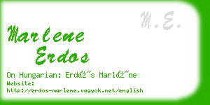 marlene erdos business card